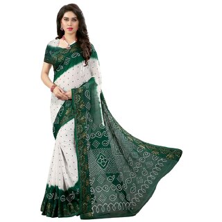                       SVB Sarees Sarees Cotton Bandhani Silk Saree                                              