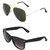 Zyaden Combo of 2 Aviator & Wayfarer Sunglasses