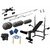 Protoner 25 Kgs PVC weight with 5 in 1 Bench home gym package.