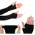 RRC Black Fingerless Arm Sleeve 1 Pair With Thumb Hole for All Sport Realted Acrivities