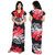 Diljeet Women Red And Black Floral Print Satin Nighty