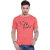Campus Sutra Orange Round Neck Full Sleeves T-Shirt for Men