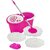Easy Clean - Floor Cleaning Mop with Steel Rod - Pink
