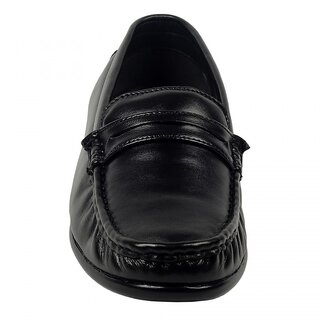 ZINT Genuine Soft Leather Mens Black Formal Shoes