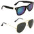 Zyaden Black UV Protection Wayfarer Unisex Sunglasses Combo Of 2