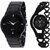Nubela iik Man's watch and women Black Chain Watch Pack-2