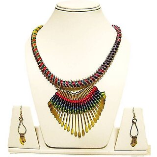Multi colour Arrow Necklace By Mayank Jewels