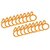 Smart Shophar Curtain Ring 18 Pcs Plastic Yellow 1.2 Inches