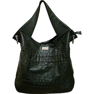                       Fashion Black Crystals Ladies Handbag                                              