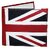 K London Exclusive Union Jack Mens Wallet (White,Red,Blue) (651white)