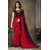 Mastani Red Embroidered Georgette Casual Saree With Blouse
