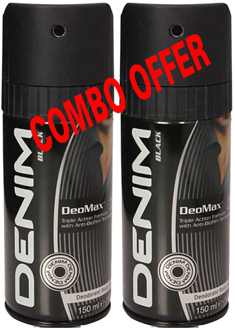 Buy Denim Deodorant Body Spray Black (Set of 2) Online @ ₹319 from ShopClues