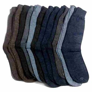 socks mens gents woolen socks  pack of twelve pairs