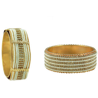 Combo of 2 Single Bangles by Sparkling Jewellery