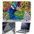 FineArts Laptop Skin - Peacock Art With Screen Guard and Key Protector - Size 15.6 inch
