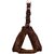 Petshop7 Nylon Dog Harness with Fur 1.25 inch Large - Brown (Chest Size  28-34)
