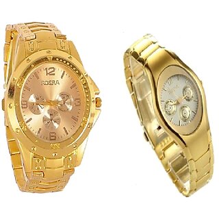 Rosra Gold  Men And Rosra Gold Ledish Watches For Men  Women