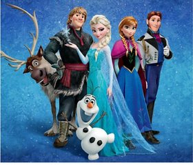 Style Ur Home -kids Frozen Wall Poster - 2ft X 2ft
