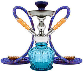 Flavoured Qt Double Hose Almunium Hookah By Emarket