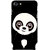 Fiobs Designer Phone Back Case Cover   7 ( Cute Happy Black Panda Animal Art  )