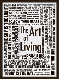 Style UR Home -Art of Living - Motivational quotes -Wall poster - 24 x 18