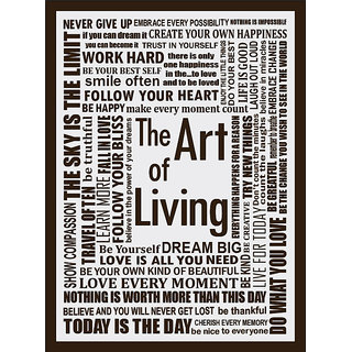 Style UR Home -Art of Living - Motivational quotes -Wall poster - 24 x 18