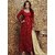 Red Georgette Embroidery Sequins work withinner online Salwar kameez by DECENT WORLD (Unstitched)
