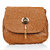 KATVON Brown Self Design Sling Bags