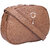 KATVON Brown Self Design Sling Bags