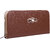 KATVON Brown Self Design Clutch