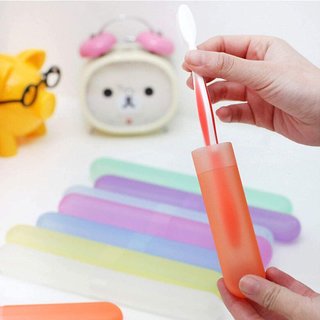 KUDOS 4pcs Plastic Tooth Brush Cover, Lid for Travel, Kit Toothbrush Holder, Protector Cap