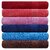 AKIN Royal Multicolor Cotton 500 GSM Hand Towel Set Of 6 (Length - 24, Width - 16)