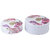 Truenow Ventures Pvt. Ltd. Melamine Round Shape Floral Print Tea Coaster Set Of 6