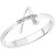 Vighnaharta initial ''A'' Alphabet (CZ) Rhodium Plated Alloy Ring For Women and Girls