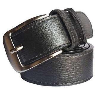 Men's Black Belt With Pin-Hole Buckle