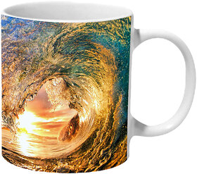 Mooch Wale Beautiful Surf Wave Ceramic Mug