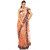 Chhabra 555 Orange Net Checks Saree With Blouse
