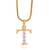 GoldNera Valentine Special Elegant T Alphabet Pendant With Chain
