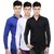 Red Code Solid pack of 3 Casual shirts for men