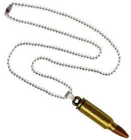 Men Style Handmade Long Rope Vintage Bullet Charm Locket Men Necklaces Jewelry Gold And Silver Bronze  Necklace Pendant For Men And Boys