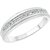 Vighnaharta Silver Shine Half Round CZ  Rhodium Plated Alloy Ring for Women and Girls