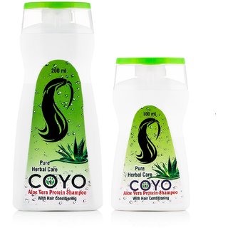 COYO Aloe Vera Protein Shampoo - Combo Pack (100 ml + 200 ml)