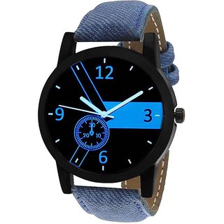 Buy Radius By Smartshop16 Round Dial Blue Denim Strap Casual