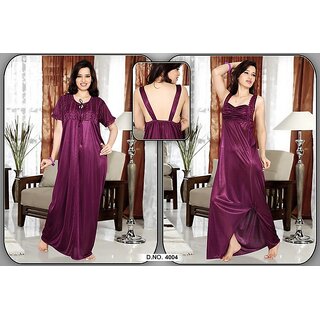                       Sexy Nighty Wear 2p Nighty  Over Coat Hot Seductive Sleep Set Valentine Fun                                              