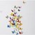 Jaamso Royals 'Multicolor 3D Butterflies' Wall Sticker 1 Combo of 19 Piece (PVC Vinyl, 21 cm x 29.7 cm , 3D Stickers )