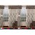 Vivek Homesaaz  4 Piece Jacquard  polycotton  Window Curtain Set - 5ft, brown