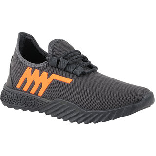 Chevit Mens 518 Gray, Orange Sport Running Shoes