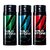 Wild Stone Combo of Aqua Fresh, Night Rider and Forest Spice Deodorants - 150 ml Each (pcs 3)
