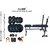Protoner Weight Lifting Home Gym Rubberised 68 Kg+Inc/Dec/Flat Bench+4 Rods(1 Zig Zag)+Accessories