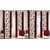 Vivek Homesaaz brown polyester classic  window  curtains 4X5 set of  four